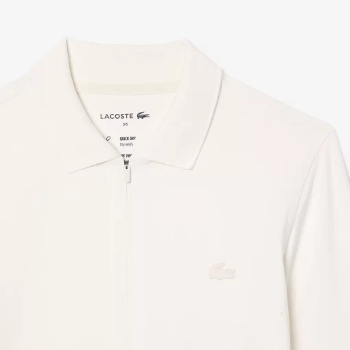 Lacoste Polo Shirts-Women'S Recycled Polyamide Collared Zip-Up Body