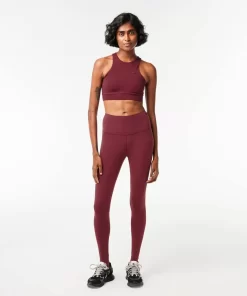 Lacoste Sport Clothing-Women'S Recycled Polyester Tapered Leggings