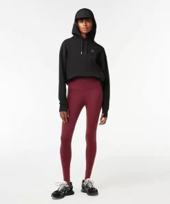 Lacoste Sport Clothing-Women'S Recycled Polyester Tapered Leggings