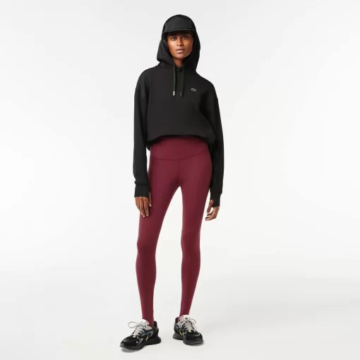 Lacoste Sport Clothing-Women'S Recycled Polyester Tapered Leggings