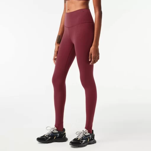 Lacoste Sport Clothing-Women'S Recycled Polyester Tapered Leggings