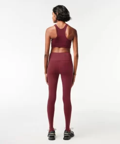 Lacoste Sport Clothing-Women'S Recycled Polyester Tapered Leggings