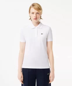 Lacoste Polo Shirts-Women'S Regular Fit Soft Cotton Petit Pique Polo Shirt