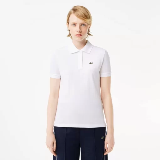 Lacoste Polo Shirts-Women'S Regular Fit Soft Cotton Petit Pique Polo Shirt