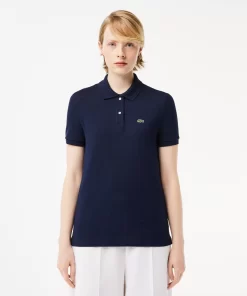 Lacoste Polo Shirts-Women'S Regular Fit Soft Cotton Petit Pique Polo Shirt