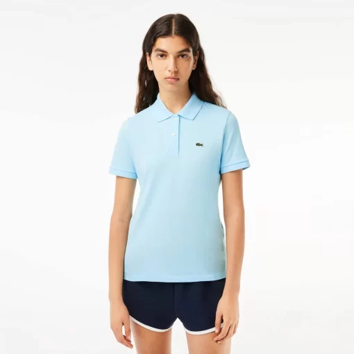 Lacoste Polo Shirts-Women'S Regular Fit Soft Cotton Petit Pique Polo Shirt