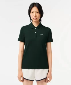 Lacoste Polo Shirts-Women'S Regular Fit Soft Cotton Petit Pique Polo Shirt