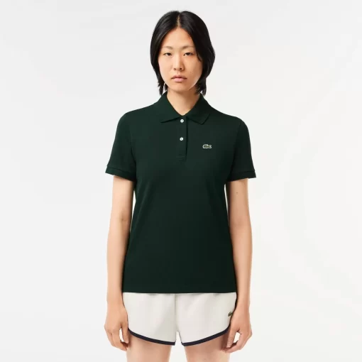 Lacoste Polo Shirts-Women'S Regular Fit Soft Cotton Petit Pique Polo Shirt