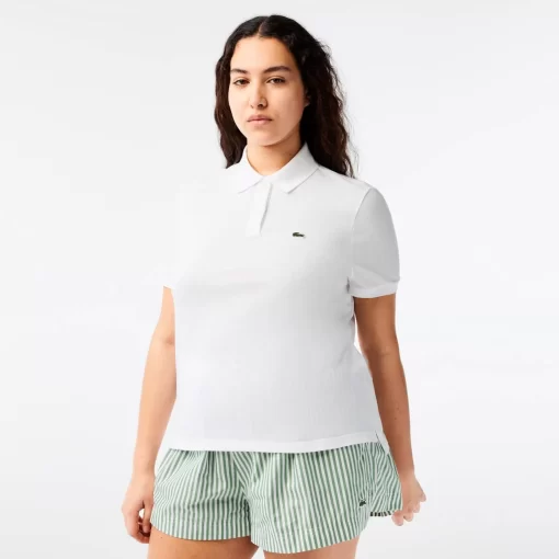 Lacoste Polo Shirts-Women'S Regular Fit Soft Cotton Petit Pique Polo Shirt