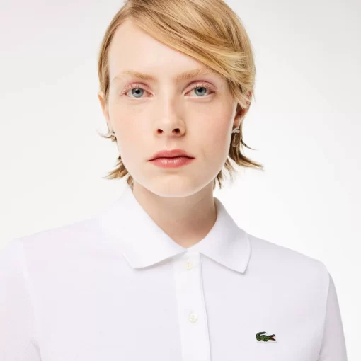 Lacoste Polo Shirts-Women'S Regular Fit Soft Cotton Petit Pique Polo Shirt