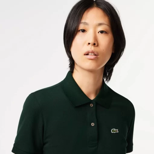 Lacoste Polo Shirts-Women'S Regular Fit Soft Cotton Petit Pique Polo Shirt