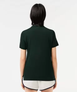 Lacoste Polo Shirts-Women'S Regular Fit Soft Cotton Petit Pique Polo Shirt