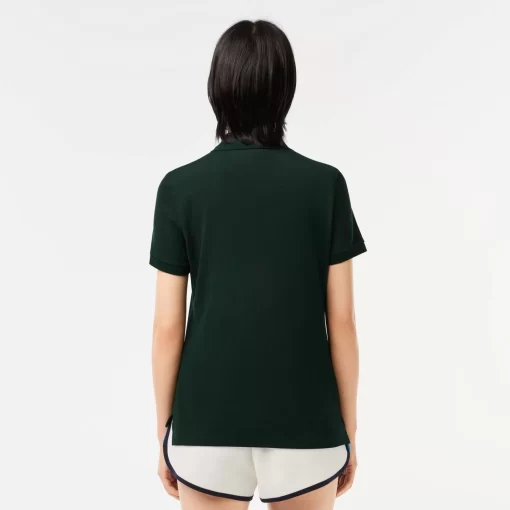 Lacoste Polo Shirts-Women'S Regular Fit Soft Cotton Petit Pique Polo Shirt