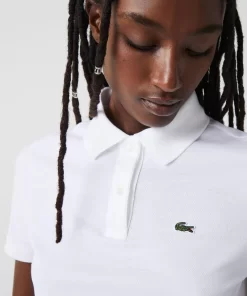 Lacoste Polo Shirts-Women'S Regular Fit Soft Cotton Petit Pique Polo Shirt