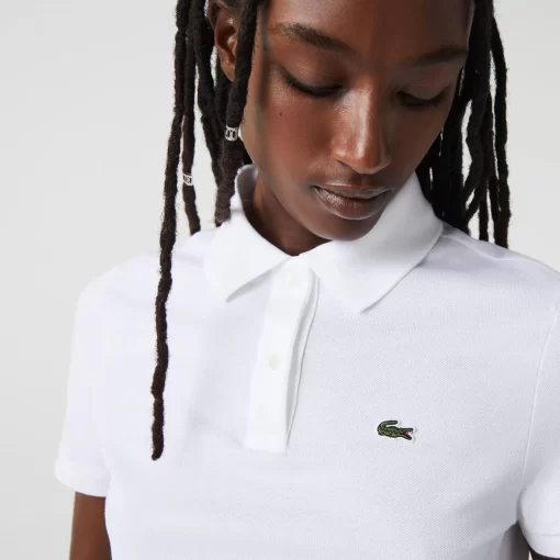 Lacoste Polo Shirts-Women'S Regular Fit Soft Cotton Petit Pique Polo Shirt