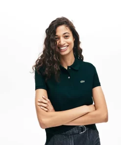 Lacoste Polo Shirts-Women'S Regular Fit Soft Cotton Petit Pique Polo Shirt