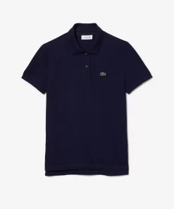 Lacoste Polo Shirts-Women'S Regular Fit Soft Cotton Petit Pique Polo Shirt