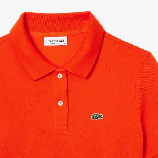 Lacoste Polo Shirts-Women'S Regular Fit Soft Cotton Petit Pique Polo Shirt