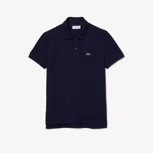 Lacoste Polo Shirts-Women'S Regular Fit Soft Cotton Petit Pique Polo Shirt