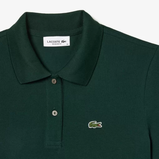 Lacoste Polo Shirts-Women'S Regular Fit Soft Cotton Petit Pique Polo Shirt