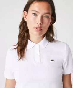 Lacoste Polo Shirts-Women'S Regular Fit Soft Cotton Petit Pique Polo Shirt