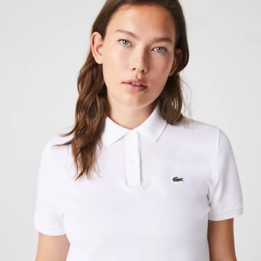 Lacoste Polo Shirts-Women'S Regular Fit Soft Cotton Petit Pique Polo Shirt