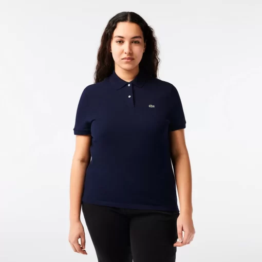 Lacoste Polo Shirts-Women'S Regular Fit Soft Cotton Petit Pique Polo Shirt