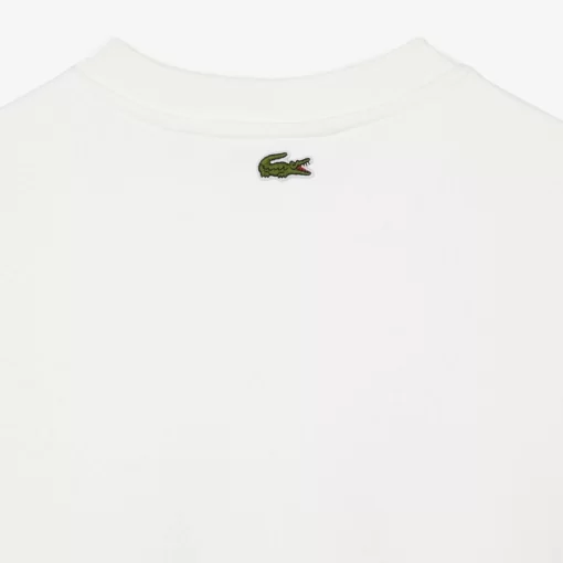 Lacoste Sweatshirts-Women'S Round Neck Tennis Net Print Sweatshirt