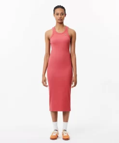 Lacoste Dresses & Skirts-Women'S Sleeveless Organic Cotton Dress