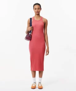 Lacoste Dresses & Skirts-Women'S Sleeveless Organic Cotton Dress