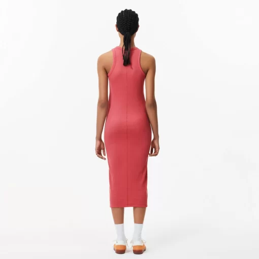 Lacoste Dresses & Skirts-Women'S Sleeveless Organic Cotton Dress