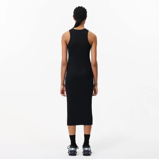 Lacoste Dresses & Skirts-Women'S Sleeveless Organic Cotton Dress