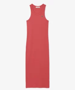 Lacoste Dresses & Skirts-Women'S Sleeveless Organic Cotton Dress