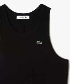 Lacoste Dresses & Skirts-Women'S Sleeveless Organic Cotton Dress