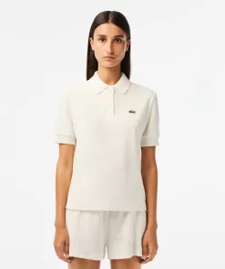 Lacoste Polo Shirts-Women'S Slim Fit Organic Cotton Terry Polo Shirt