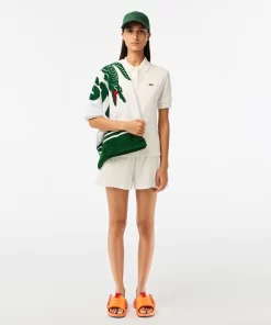 Lacoste Polo Shirts-Women'S Slim Fit Organic Cotton Terry Polo Shirt