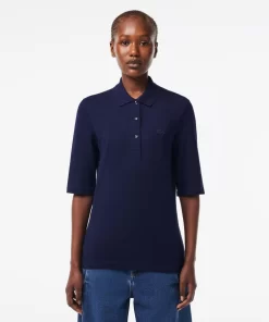 Lacoste Polo Shirts-Women'S Slim Fit Supple Cotton Polo Shirt