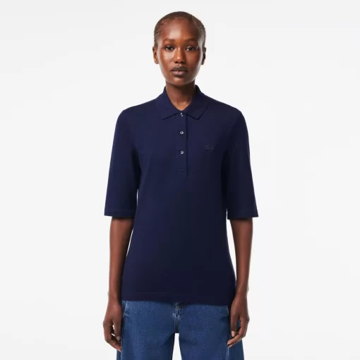 Lacoste Polo Shirts-Women'S Slim Fit Supple Cotton Polo Shirt