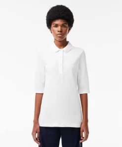 Lacoste Polo Shirts-Women'S Slim Fit Supple Cotton Polo Shirt