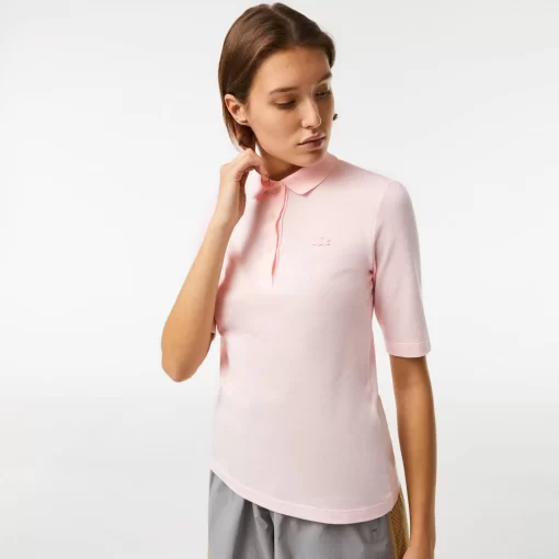 Lacoste Polo Shirts-Women'S Slim Fit Supple Cotton Polo Shirt