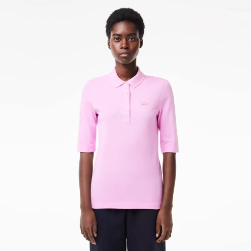 Lacoste Polo Shirts-Women'S Slim Fit Supple Cotton Polo Shirt