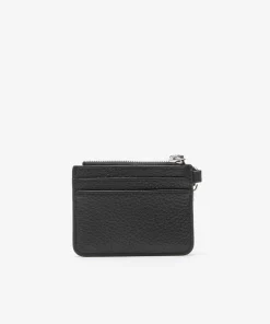 Lacoste Wallets & Small Leather Goods-Women'S Snap Hook Grained Leather Card Holder