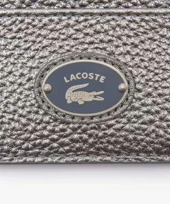 Lacoste Wallets & Small Leather Goods-Women'S Snap Hook Grained Leather Card Holder