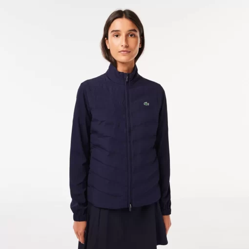 Lacoste Golf-Women'S Sport Padded Water-Repellent Golf Sweater