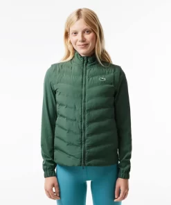 Lacoste Sport Clothing-Women'S Sport Padded Water-Repellent Golf Sweater