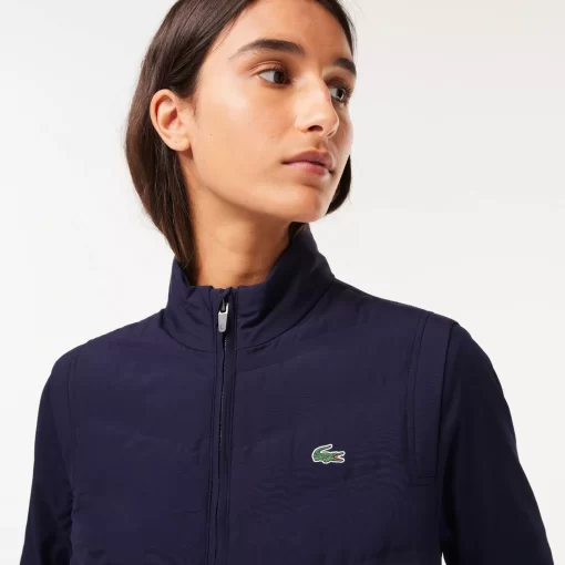 Lacoste Golf-Women'S Sport Padded Water-Repellent Golf Sweater