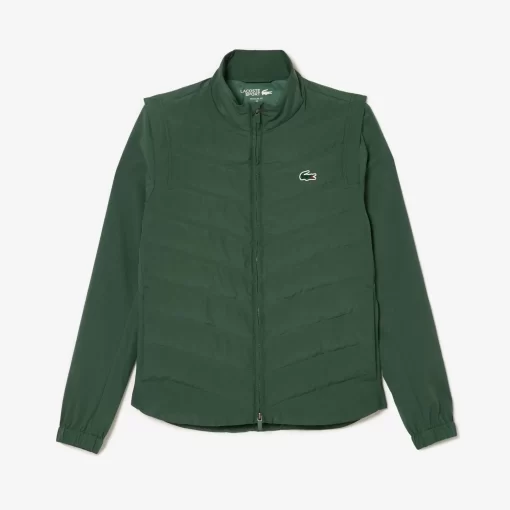 Lacoste Sport Clothing-Women'S Sport Padded Water-Repellent Golf Sweater