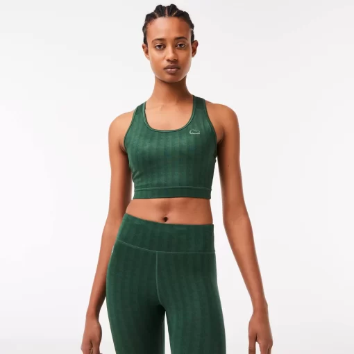 Lacoste Bras & Leggings-Women'S Sport Printed Sports Bra