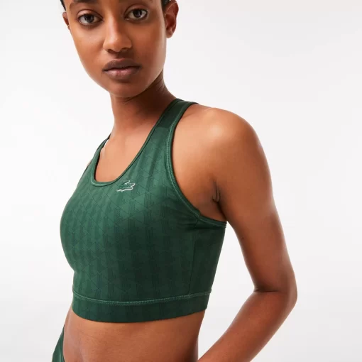 Lacoste Bras & Leggings-Women'S Sport Printed Sports Bra