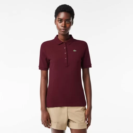 Lacoste Golf-Women'S Sport Slim Fit Organic Cotton Ultra-Dry Golf Polo